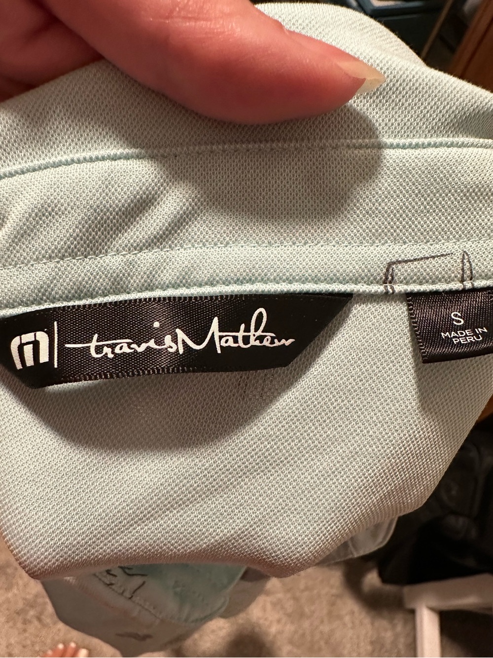 Travis Mathew Southwestern Themed Mint Green Printed Polo Golf Shirt - Small - Picture 4 of 7